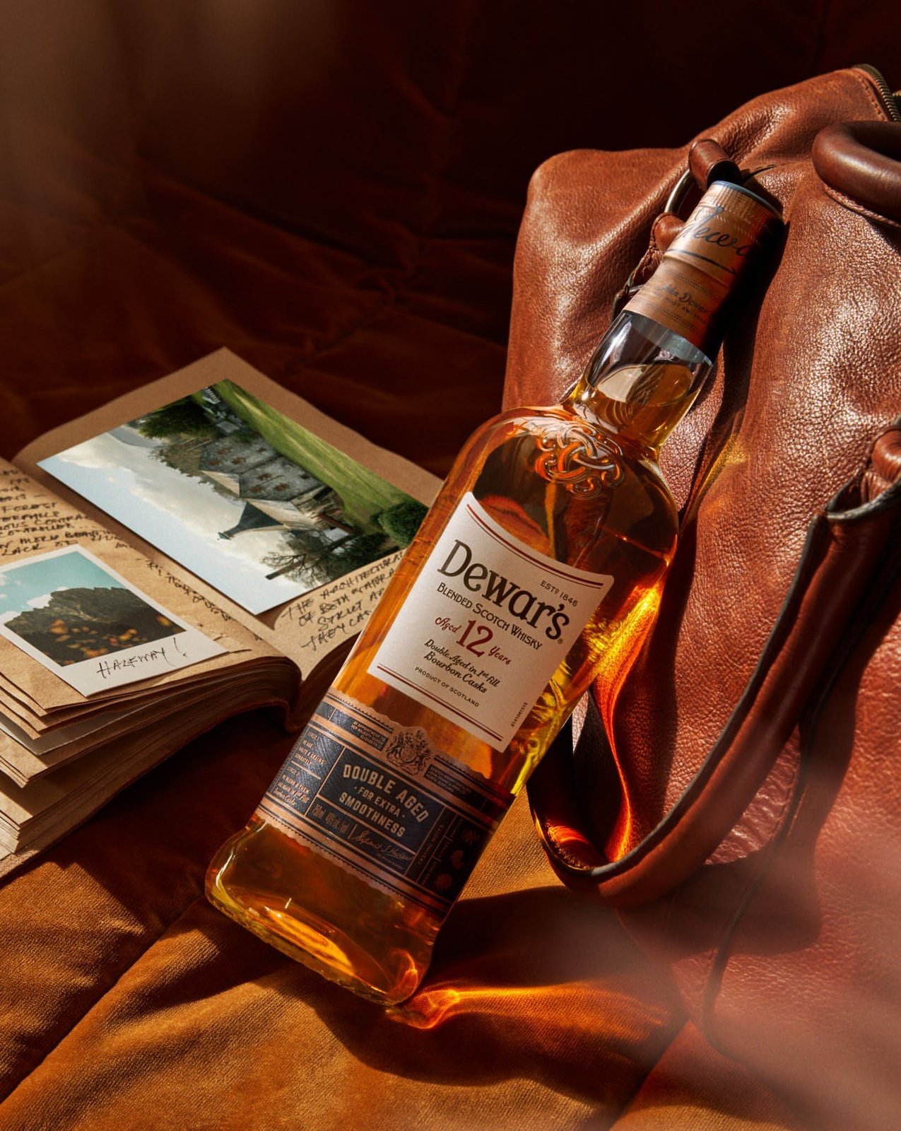 Dewar's 12 in warm light